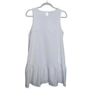 TCEC White Sleeveless Swing Mini Dress Size M